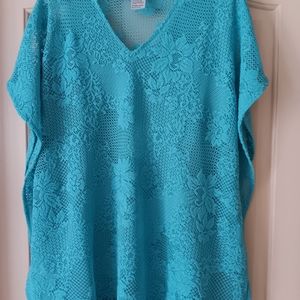 Chico's Lace Poncho / Caftan Sz S/M